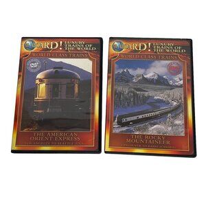 Luxury Trains of the World DVD Set of 2 Rocky Mountaineer American Orient